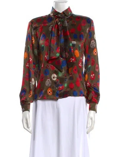 Pre-owned Emanuel Ungaro Vintage 1990's Blouse In Multi