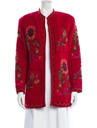 Pre-owned Emanuel Ungaro Vintage 1990's Evening Jacket In Red