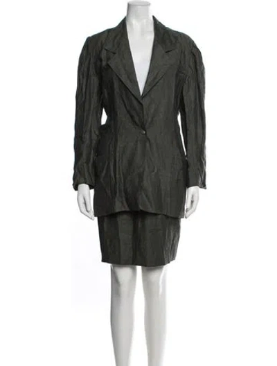 Pre-owned Emanuel Ungaro Vintage 1990's Skirt Set In Brown