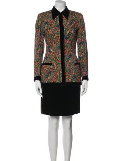 Pre-owned Emanuel Ungaro Vintage 1990's Skirt Suit In Neutral