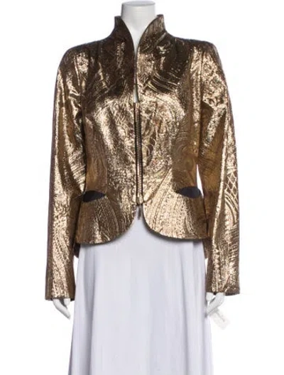 Pre-owned Emanuel Ungaro Vintage 2000's Jacket W/ Tags In Gold