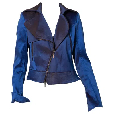 Pre-owned Emanuel Ungaro Vintage Fluorescent Jacket, Original Label In Purple