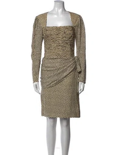 Pre-owned Emanuel Ungaro Vintage Knee-length Dress In Neutral