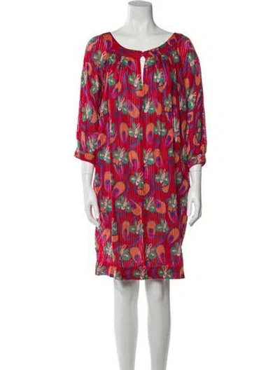 Pre-owned Emanuel Ungaro Vintage Knee-length Dress In Red
