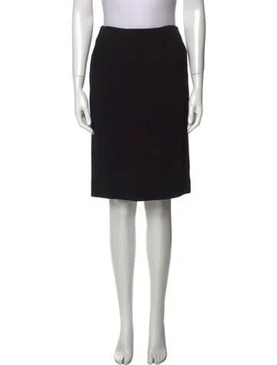 Pre-owned Emanuel Ungaro Vintage Knee-length Skirt In Black