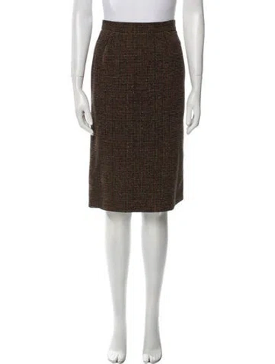 Pre-owned Emanuel Ungaro Vintage Knee-length Skirt In Black