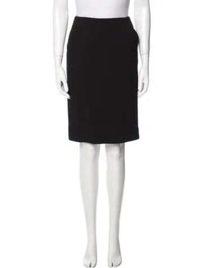 Pre-owned Emanuel Ungaro Vintage Knee-length Skirt In Black