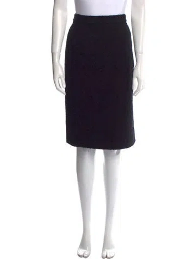 Pre-owned Emanuel Ungaro Vintage Knee-length Skirt In Black