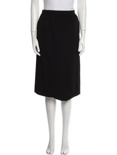 Pre-owned Emanuel Ungaro Vintage Knee-length Skirt In Black