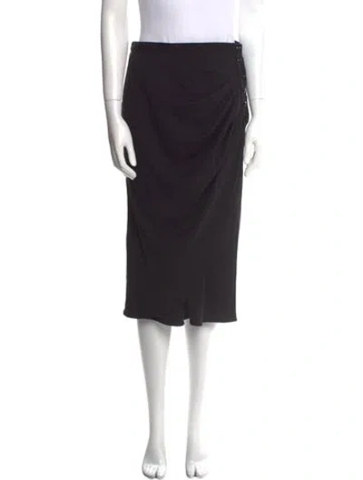 Pre-owned Emanuel Ungaro Vintage Knee-length Skirt In Black