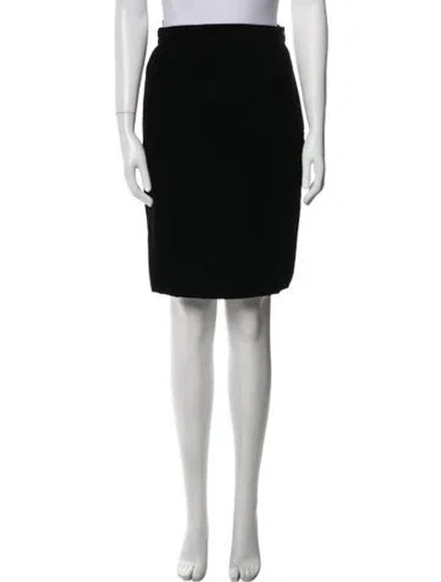 Pre-owned Emanuel Ungaro Vintage Knee-length Skirt In Black