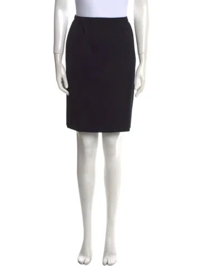 Pre-owned Emanuel Ungaro Vintage Knee-length Skirt In Black
