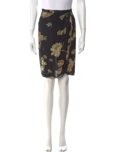 Pre-owned Emanuel Ungaro Vintage Knee-length Skirt In Black