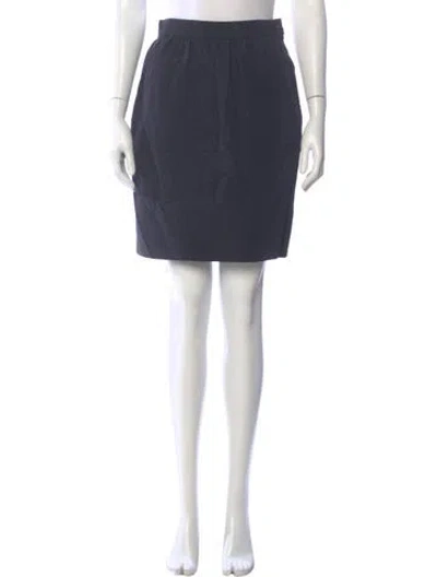 Pre-owned Emanuel Ungaro Vintage Knee-length Skirt In Black