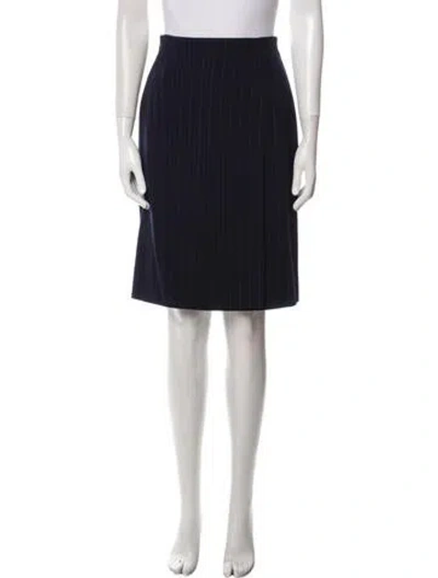 Pre-owned Emanuel Ungaro Vintage Knee-length Skirt In Blue