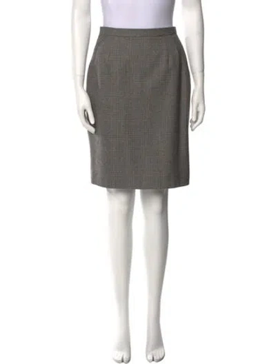 Pre-owned Emanuel Ungaro Vintage Knee-length Skirt In Gray