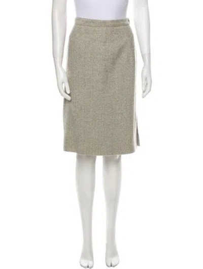Pre-owned Emanuel Ungaro Vintage Knee-length Skirt In Gray