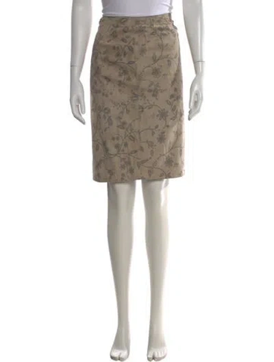 Pre-owned Emanuel Ungaro Vintage Knee-length Skirt In Gray