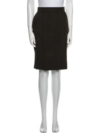 Pre-owned Emanuel Ungaro Vintage Knee-length Skirt In Green