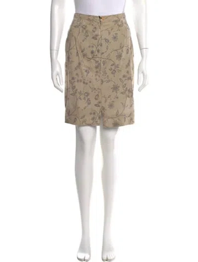Pre-owned Emanuel Ungaro Vintage Knee-length Skirt In Neutral