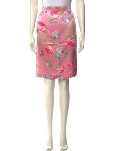 Pre-owned Emanuel Ungaro Vintage Knee-length Skirt In Pink