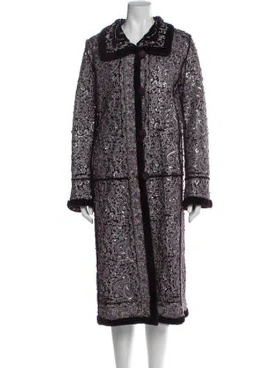 Pre-owned Emanuel Ungaro Vintage Late 1990's - Early 2000's Coat In Purple