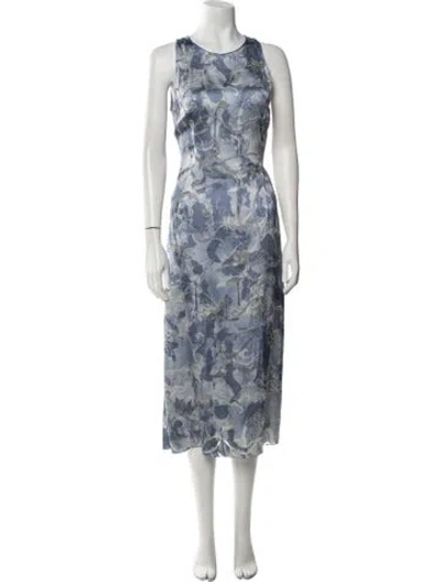 Pre-owned Emanuel Ungaro Vintage Long Dress In Blue