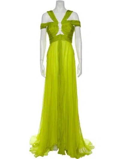 Pre-owned Emanuel Ungaro Vintage Long Dress In Green