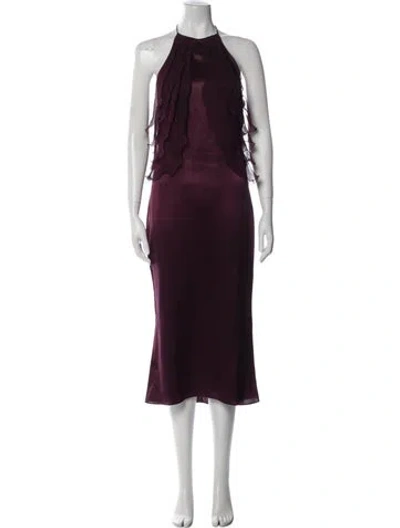 Pre-owned Emanuel Ungaro Vintage Long Dress In Purple