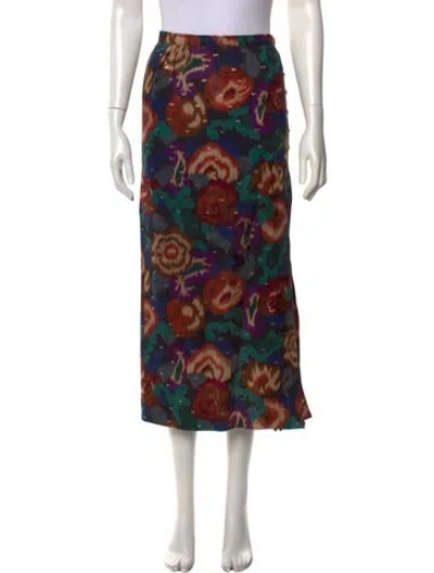 Pre-owned Emanuel Ungaro Vintage Long Skirt In Black