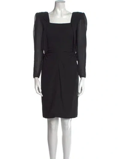 Pre-owned Emanuel Ungaro Vintage Mini Dress In Black