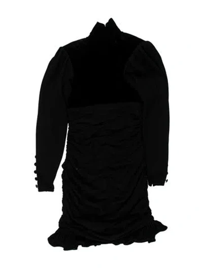 Pre-owned Emanuel Ungaro Vintage Mini Dress In Black