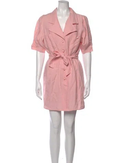 Pre-owned Emanuel Ungaro Vintage Mini Dress In Pink