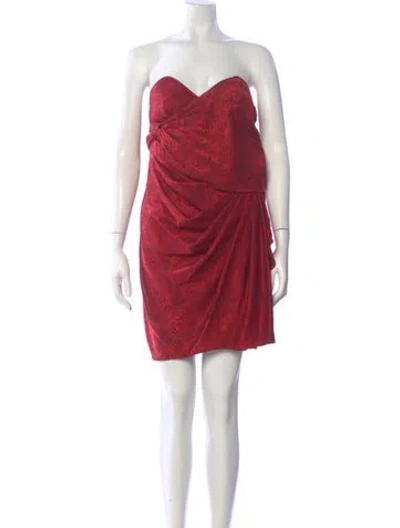 Pre-owned Emanuel Ungaro Vintage Mini Dress In Red