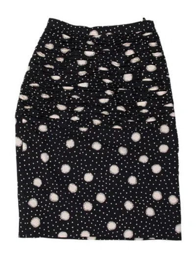 Pre-owned Emanuel Ungaro Vintage Mini Skirt In Black