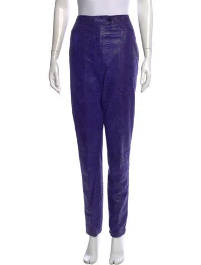 Pre-owned Emanuel Ungaro Vintage Straight Leg Pants In Blue