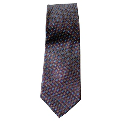 Pre-owned Emanuel Ungaro Vintage Ungaro Paris Silk Tie In Black