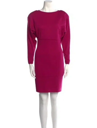 Pre-owned Emanuel Ungaro Virgin Wool Mini Dress In Pink