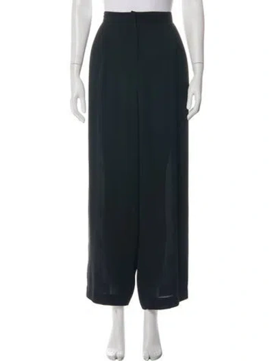 Pre-owned Emanuel Ungaro Wide Leg Pants In Black