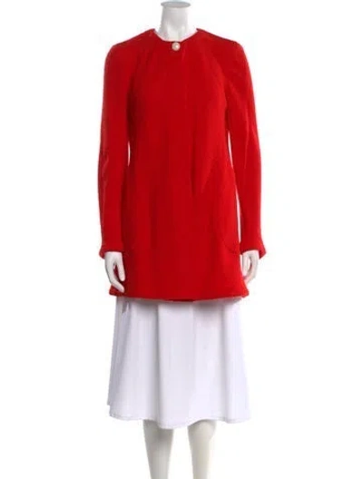 Pre-owned Emanuel Ungaro Wool Crew Neck Sweater In Orange
