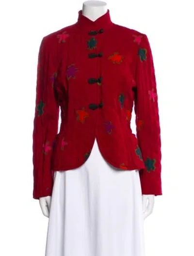 Pre-owned Emanuel Ungaro Wool Jacket In Red