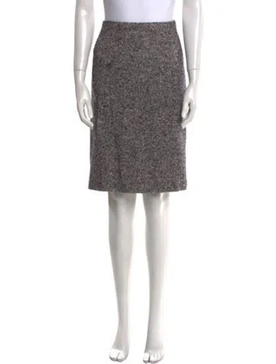 Pre-owned Emanuel Ungaro Wool Knee-length Skirt In Neutral