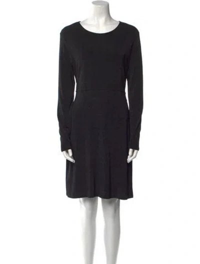 Pre-owned Emanuel Ungaro Wool Mini Dress In Black
