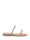 Emanuela Caruso Capri Strap Sandal In Beige
