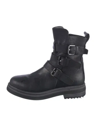 Pre-owned Emanuela Caruso Leather Boots In Black