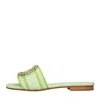 Emanuela Caruso Sandals Green In Verde Blu E Verdi