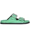 Emanuela Caruso Suede Fussbett In Green