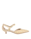 Emanuela Passeri Woman Pumps Beige Size 7 Leather