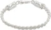 Emanuele Bicocchi 3-wire Ice Braid Bracelet In Gray