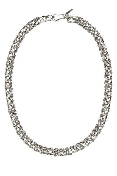 Emanuele Bicocchi 925 Silver Entwined Chain Necklace
